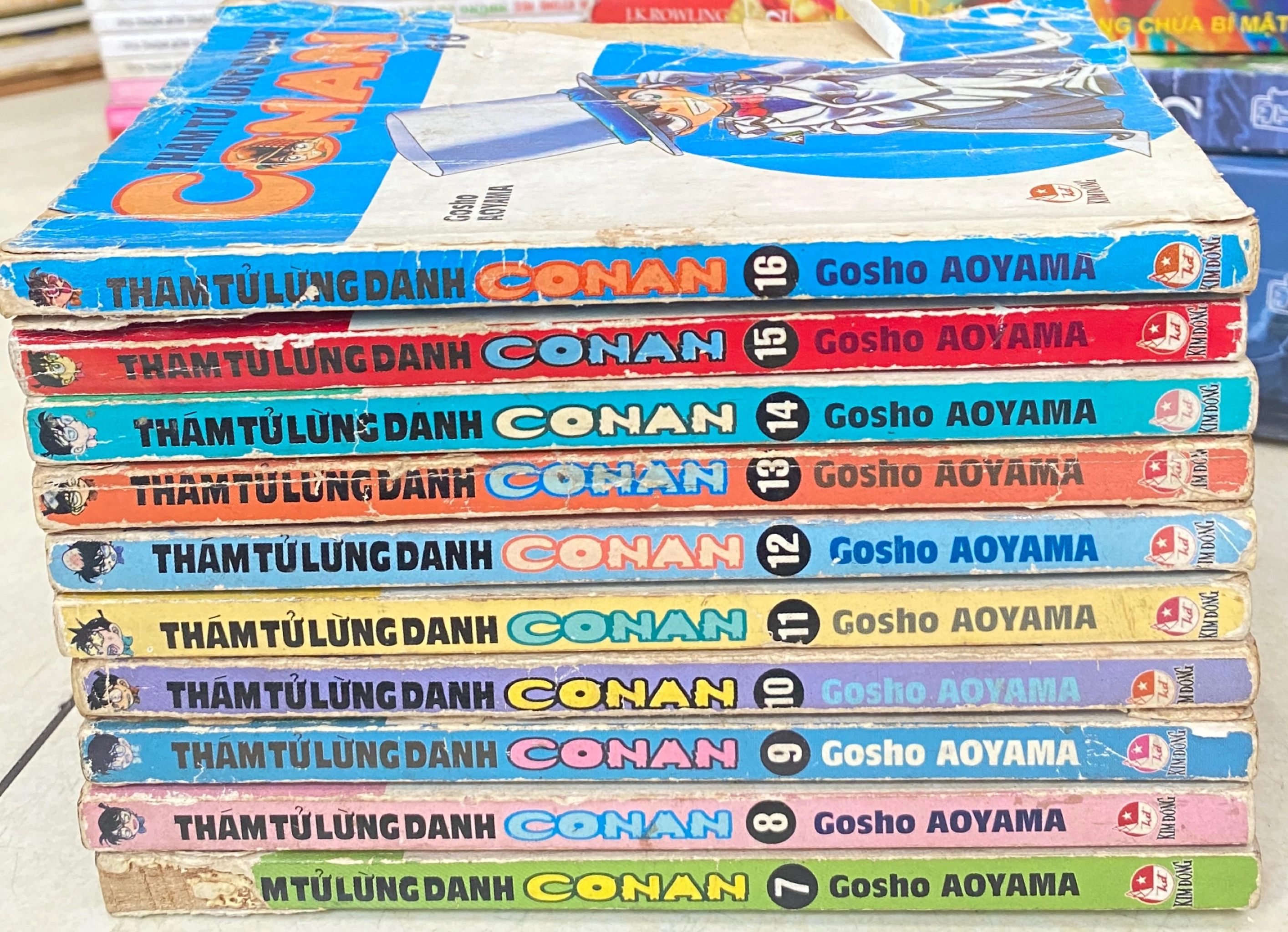 Truyện Tranh Thám Tử Lừng Danh Conan ( tập 7-16) by Gosho Aoyama - Sách Book Cover - Ngọc Hiển Books