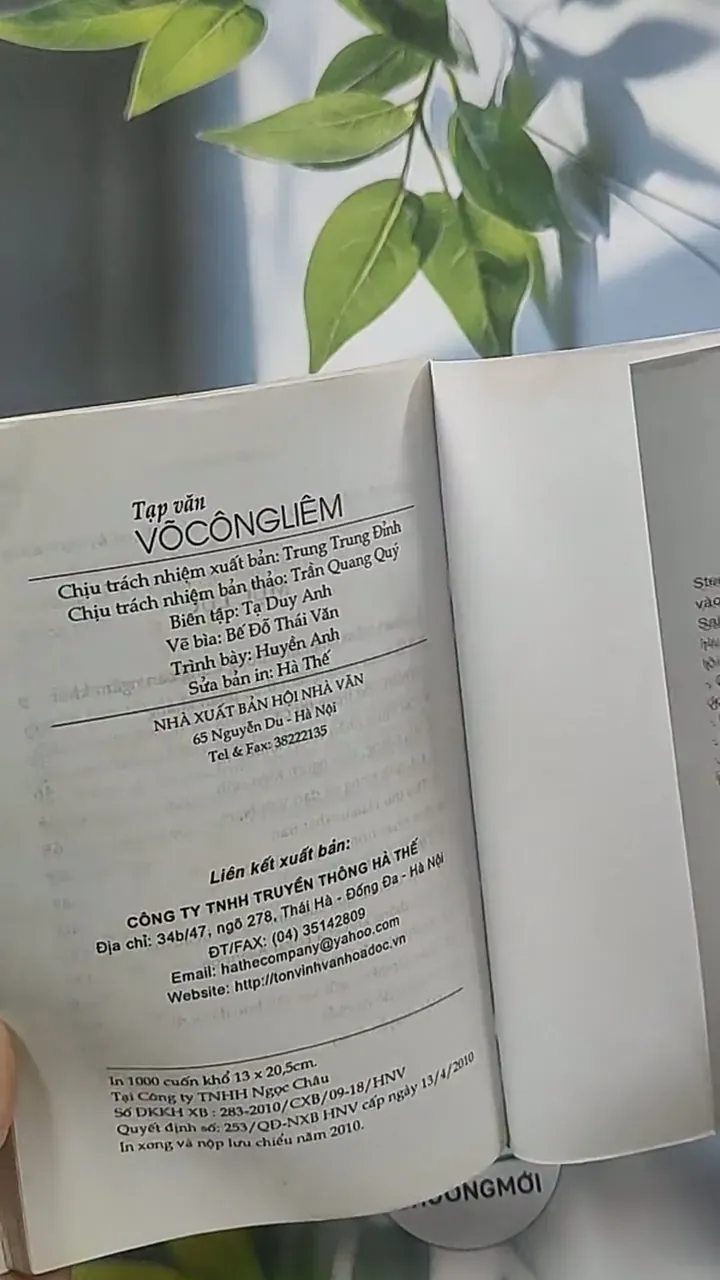 Tạp văn Võ Công Liêm - Võ Công Liêm 694908