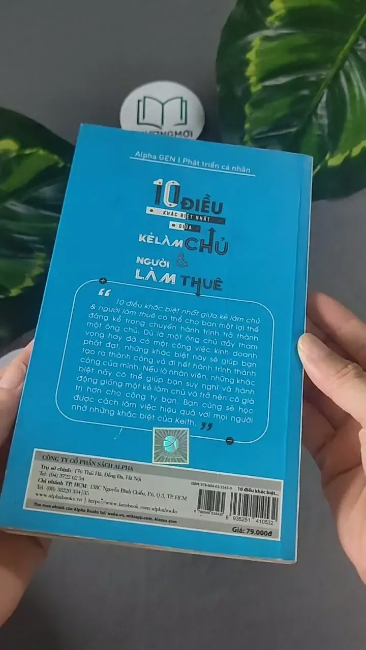 10 Điều Khác Biệt Nhất Giữa Kẻ Làm Chủ & Người Làm Thuê - Keith Cameron Smith 604604