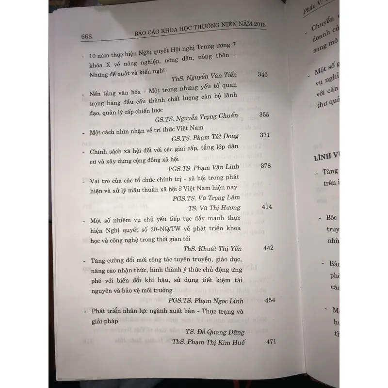 Báo cáo khoa học thường niên năm 2018 600411