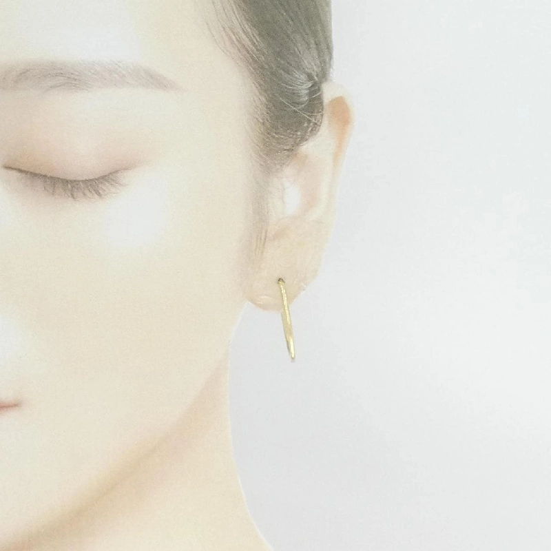 Bông tai hoop 750YG - Hàng hiệu Authentic 876410