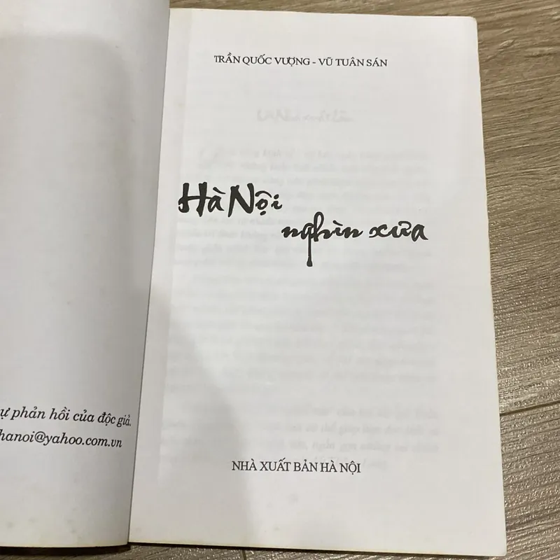 HÀ NỘI NGHÌN XƯA, TRẦN QUỐC VƯỢNG (XB 2009) 738949
