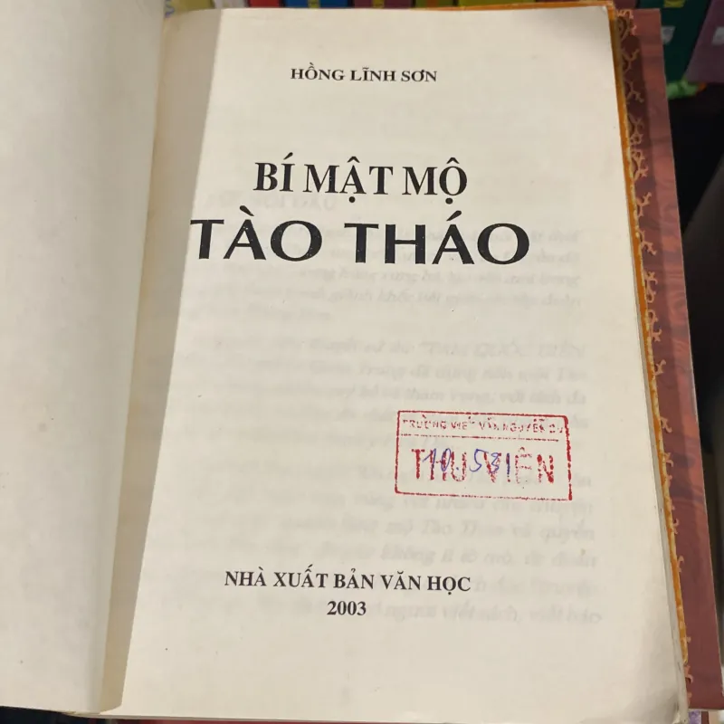 BÍ MẬT MỘ TÀO THÁO (XB 2003) 1009664