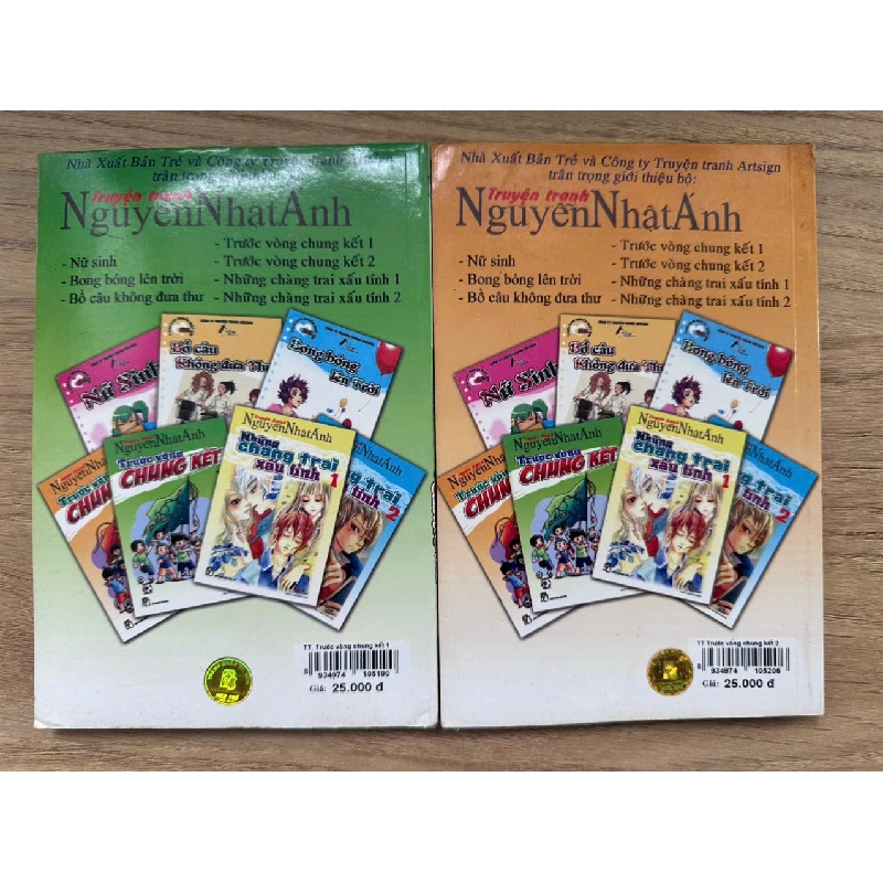 [Phiên Chợ Sách Cũ] Trước Vòng Chung Kết (Bộ 2 Tập) - Truyện tranh Nguyễn Nhật Ánh 2805 SBM 461988