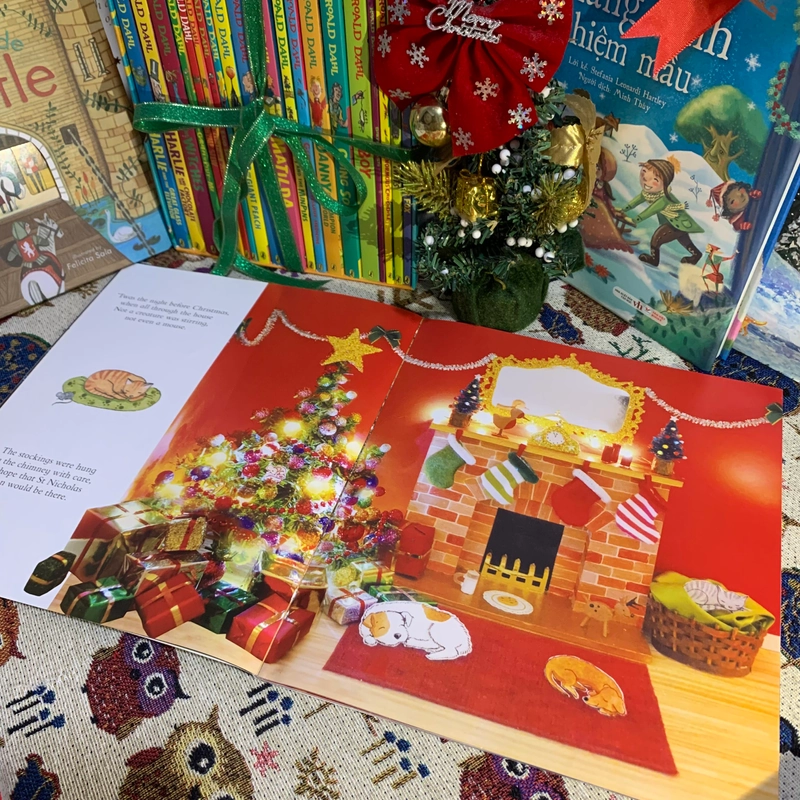 Sách tranh The Night Before Christmas, Used, Picture Book For Kids, Quà tặng Mori 352208