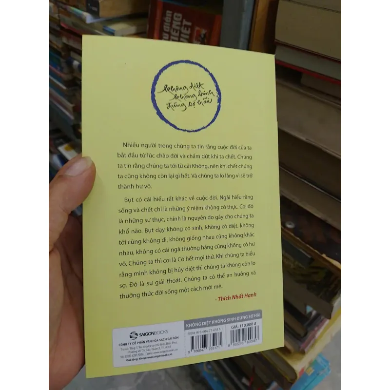 sách Không diệt không sinh đừng sợ hãi (B1) 703541