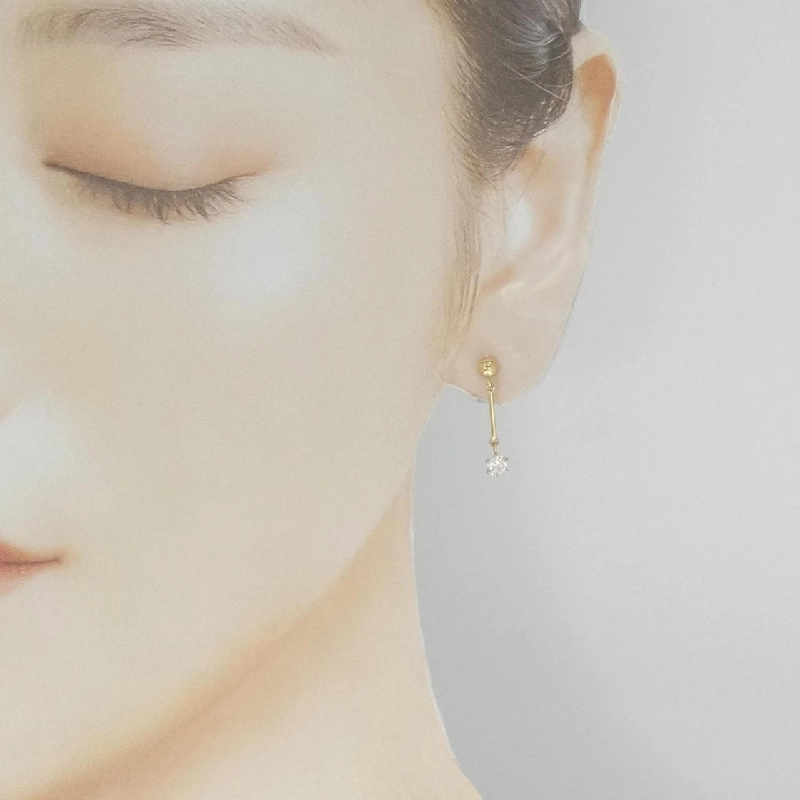 K18YG Bông tai kim cương 0.36CT - Hàng hiệu Chính hãng 870736