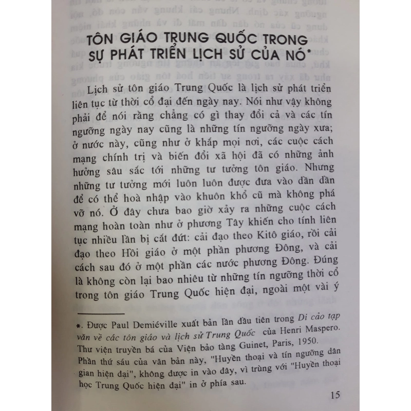 ĐẠO GIÁO VÀ CÁC TÔN GIÁO TRUNG QUỐC - Henri Maspero 298846