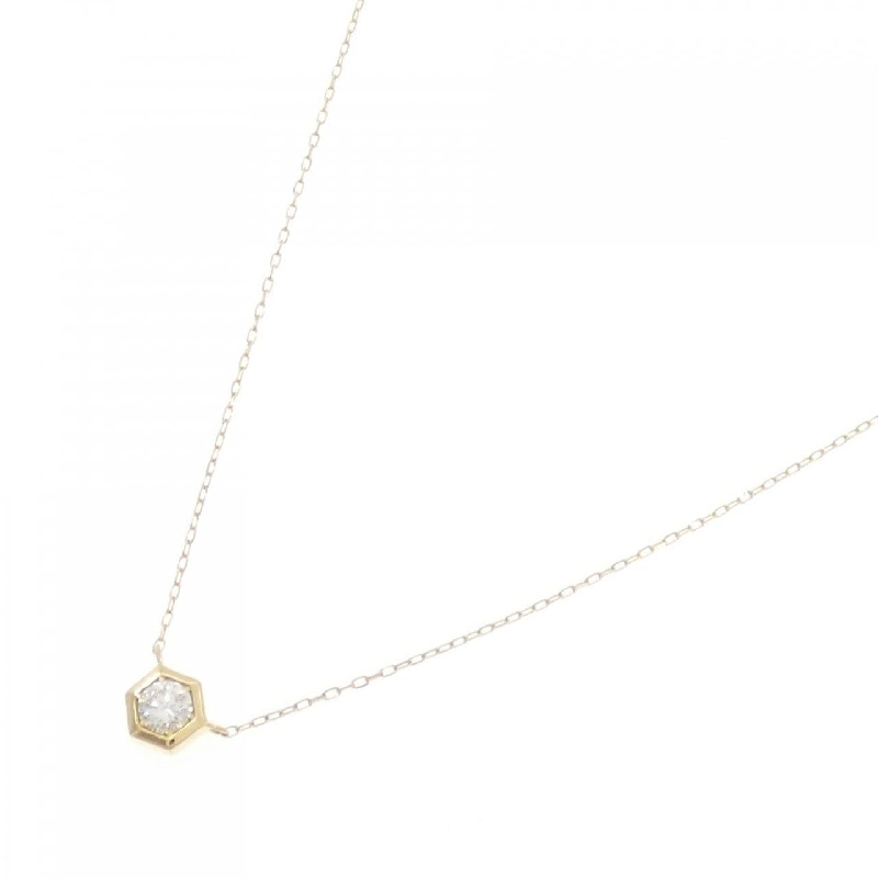 Dây chuyền kim cương K18YG 0.08CT - Hàng hiệu Chính hãng 861145