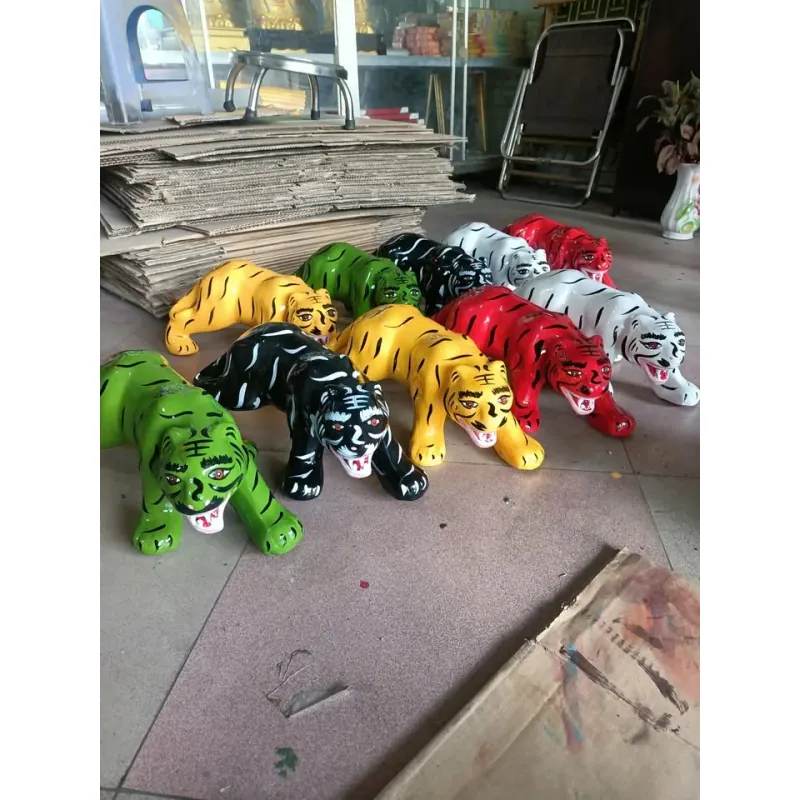 BỘ TƯỢNG 5 ÔNG CỌP ĐẤT NUNG CAO 15CM DÀI 30CM 787154