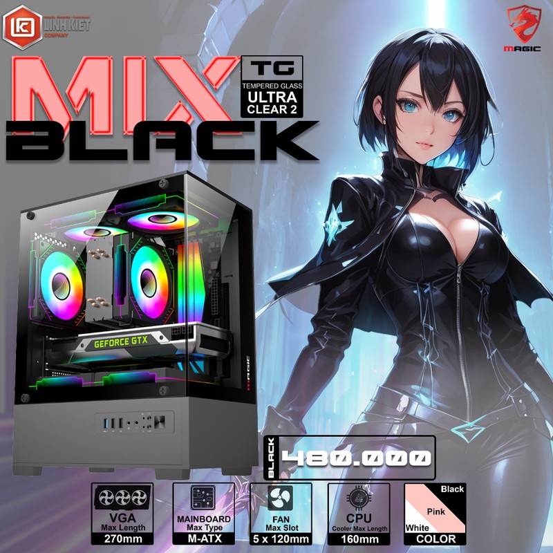 VỎ CASE MAGIC MIX ULTRa (M-ATX, MINI-ITX) mới 100% chỉ 480k 75094