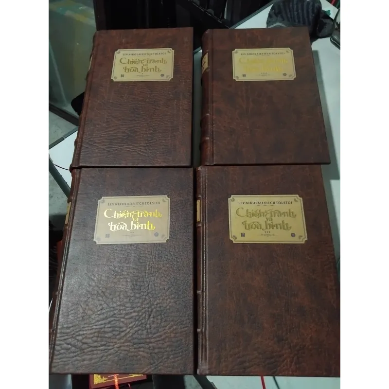 Chiến tranh và hòa bình Nguyễn Hiến Lê dịch bìa da S100 1033550