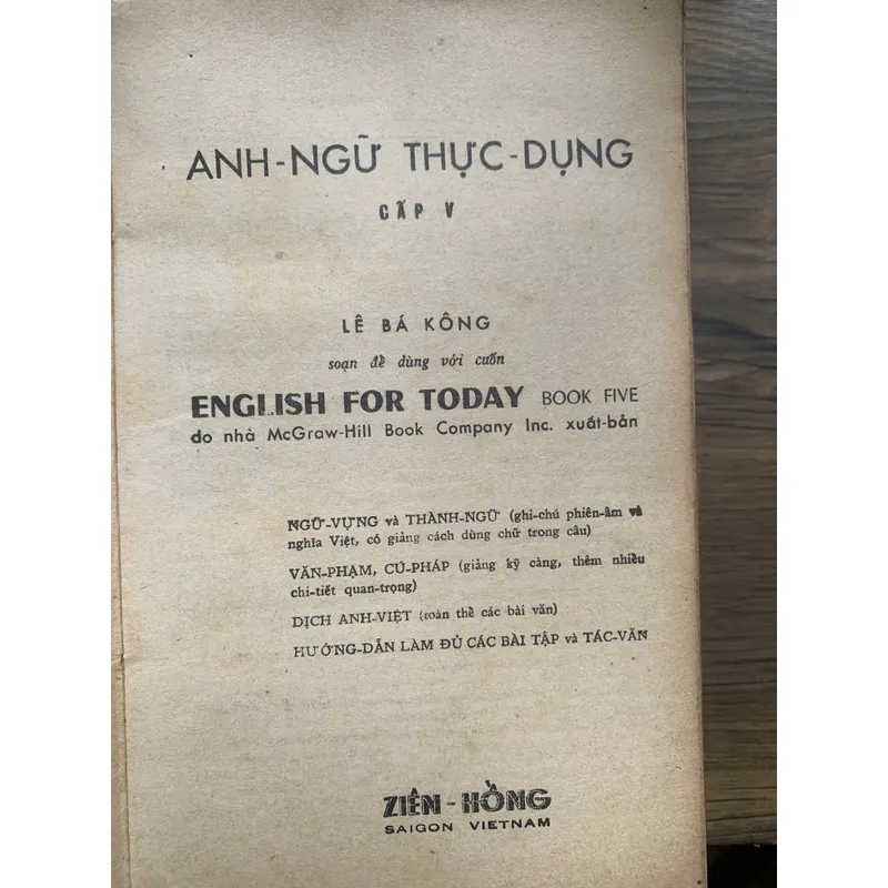 Bộ sách Anh ngữ thực dụng, 5 cuốn 1-5, Lê Bá Kông 701583