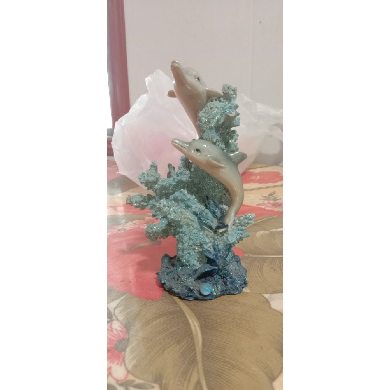 Tượng trang trí hình cá heo dễ thương 14223