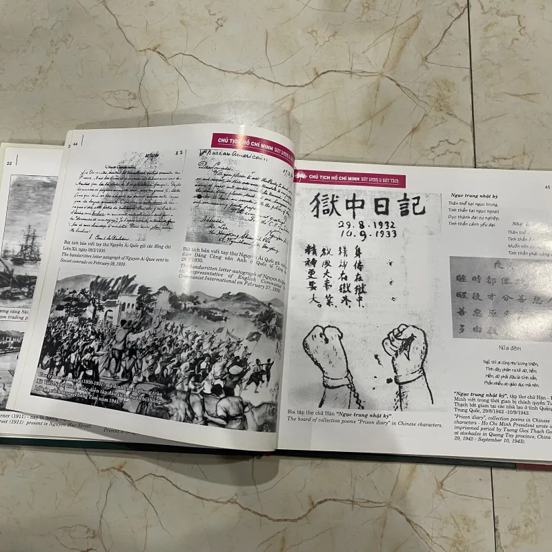 Chủ Tịch Hồ Chí Minh Bút danh & Bút tích President Ho Chi Minh The Pen - Name & Autograph 744810