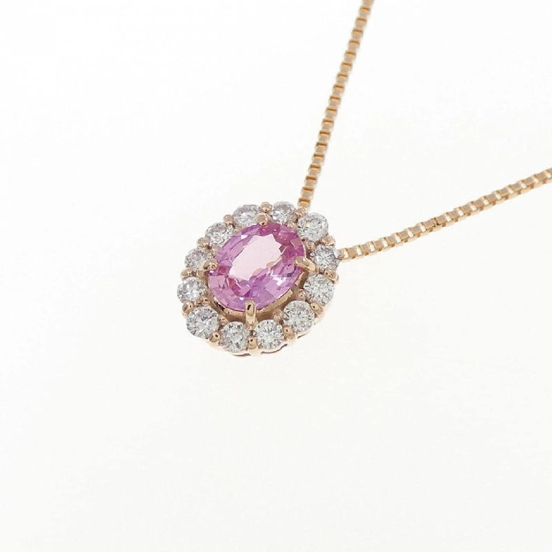 K18PG Sapphire Necklace 0.208CT - Hàng hiệu Authentic 856525