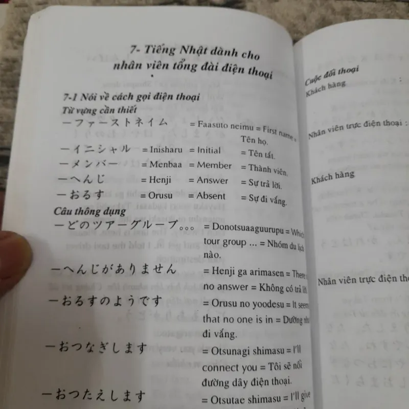 Tiếng Nhật dành cho Nhân Viên Khách Sạn. Biên soạn Trần Việt Thanh 785284