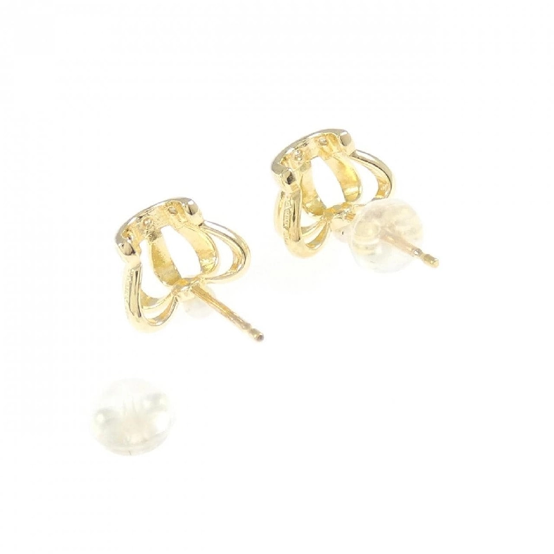 K18YG Vương miện Ngọc trai Akoya Bông tai - Hàng hiệu Chính hãng 864712