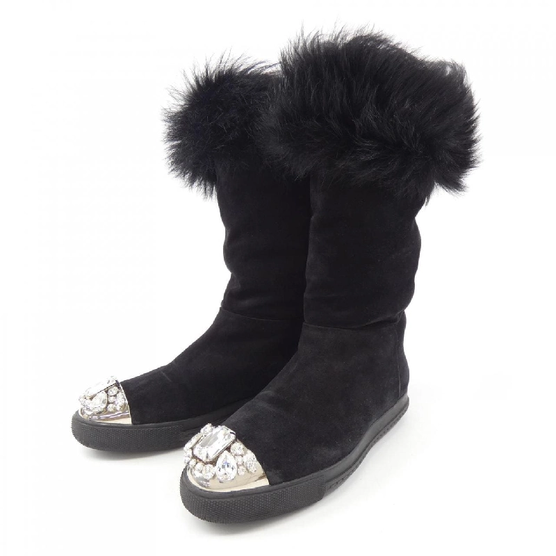 【Khuyến mãi】Giày bốt MIU MIU 664644