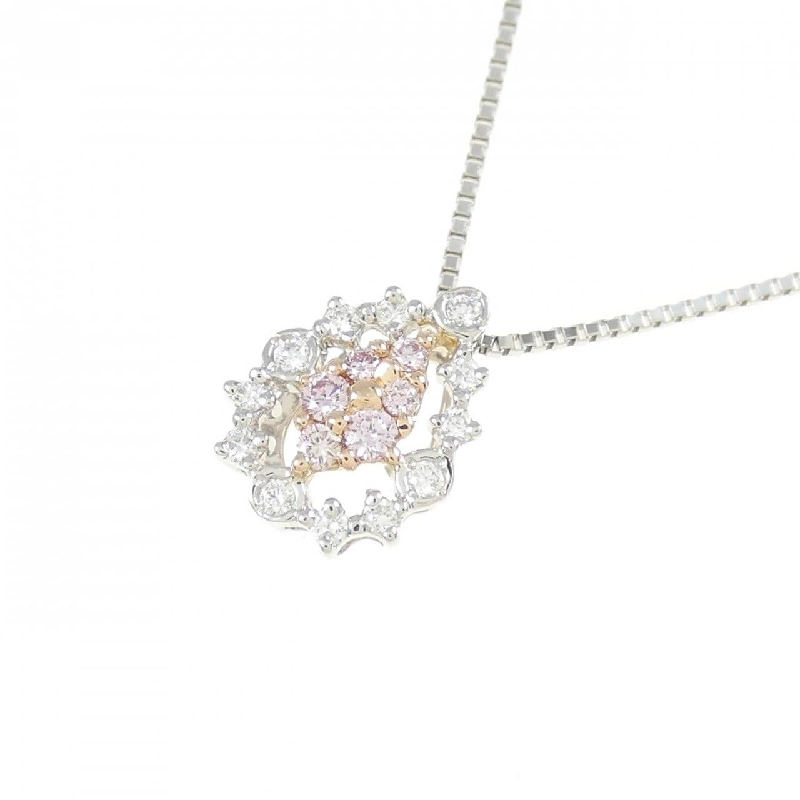 PT900/K18PG/PT850 Dây chuyền kim cương hồng 0.06CT - Hàng hiệu Authentic 859003