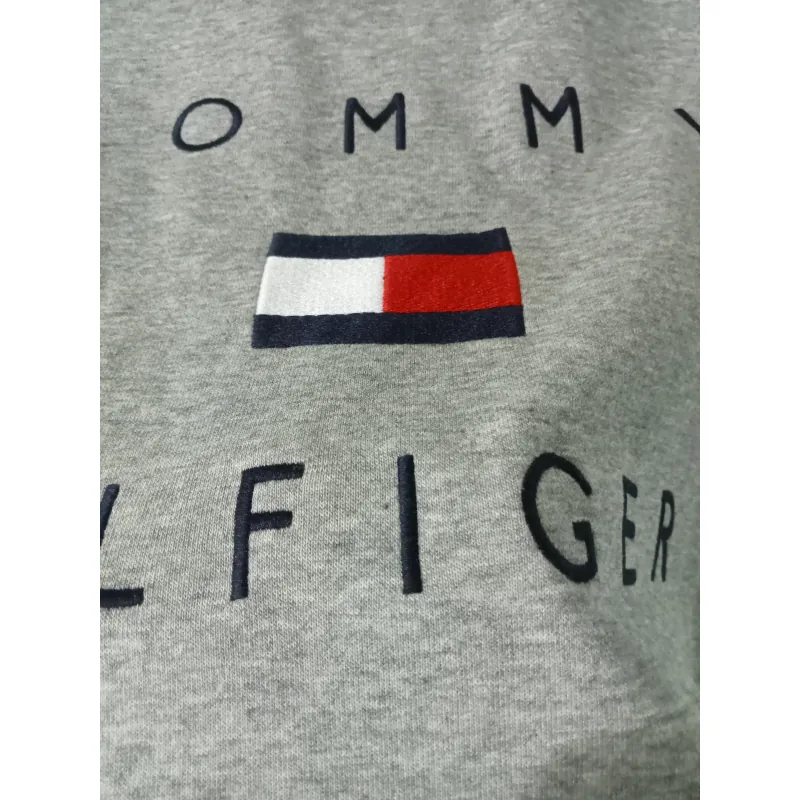 Áo sweater Tommy Hilfiger thêu chữ & logo màu xám 719765