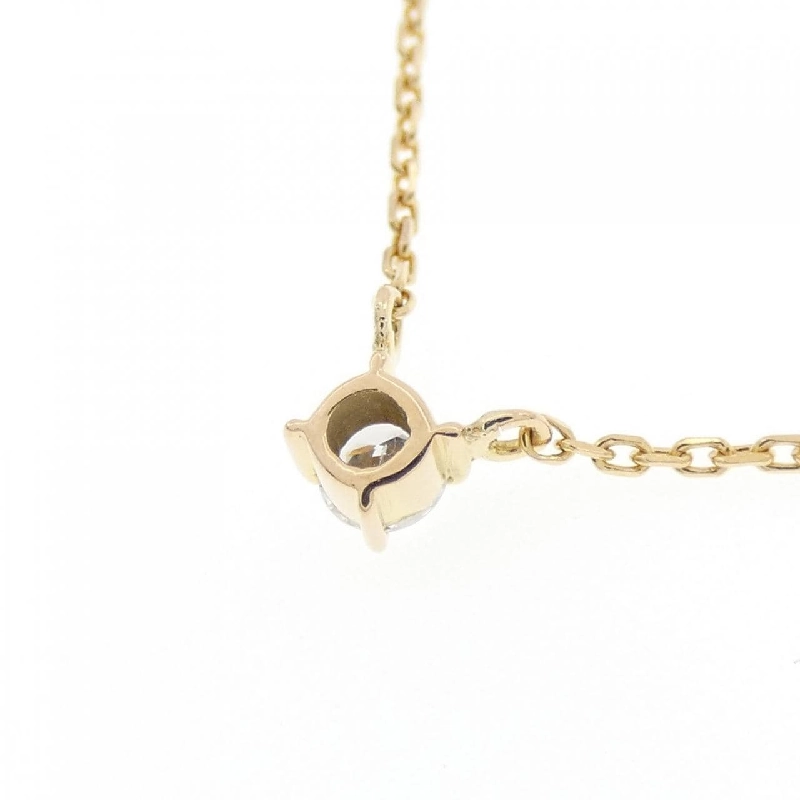 K18YG Solitaire Dây chuyền kim cương - Hàng hiệu Authentic 860831