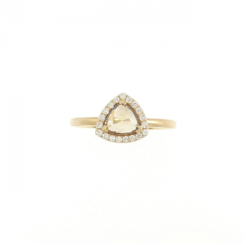 【Sản phẩm mới】Nhẫn kim cương K18YG 0.72CT 672091