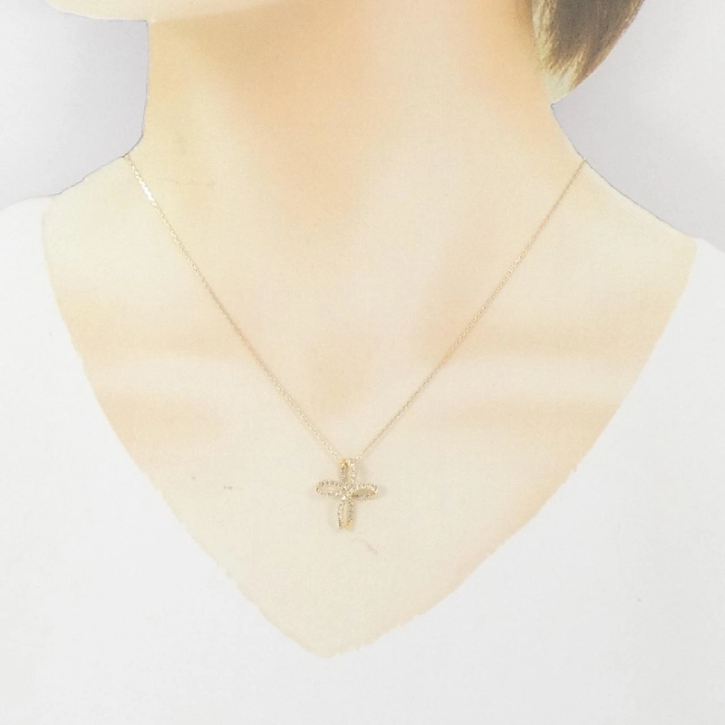 K18YG Dây chuyền kim cương 0.25CT - Hàng hiệu Chính hãng 859932