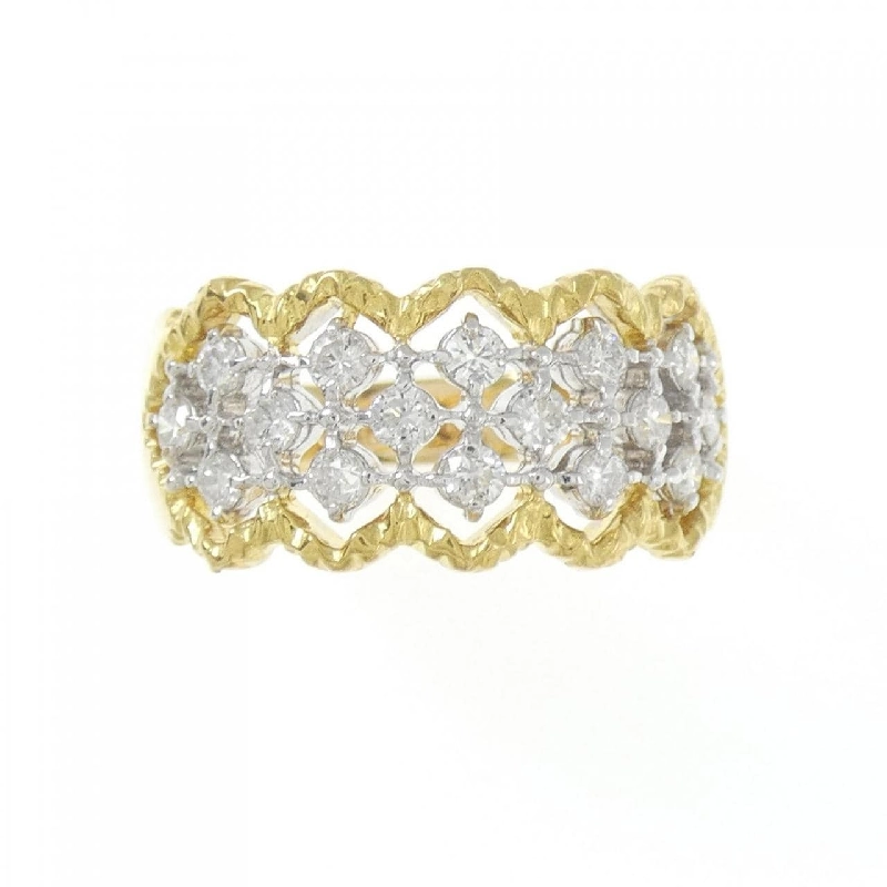 Nhẫn kim cương K18YG/K18WG 0.50CT 667376