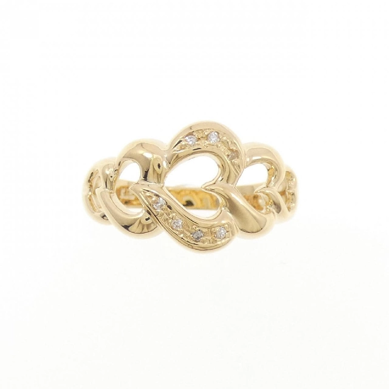 Nhẫn kim cương hình trái tim K18YG 0.04CT - Hàng hiệu Chính hãng 853335