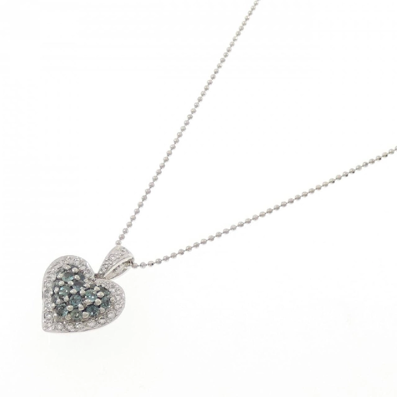 Dây chuyền Alexandrite hình trái tim 750WG/K18WG 0.42CT - Hàng hiệu Authentic 859906