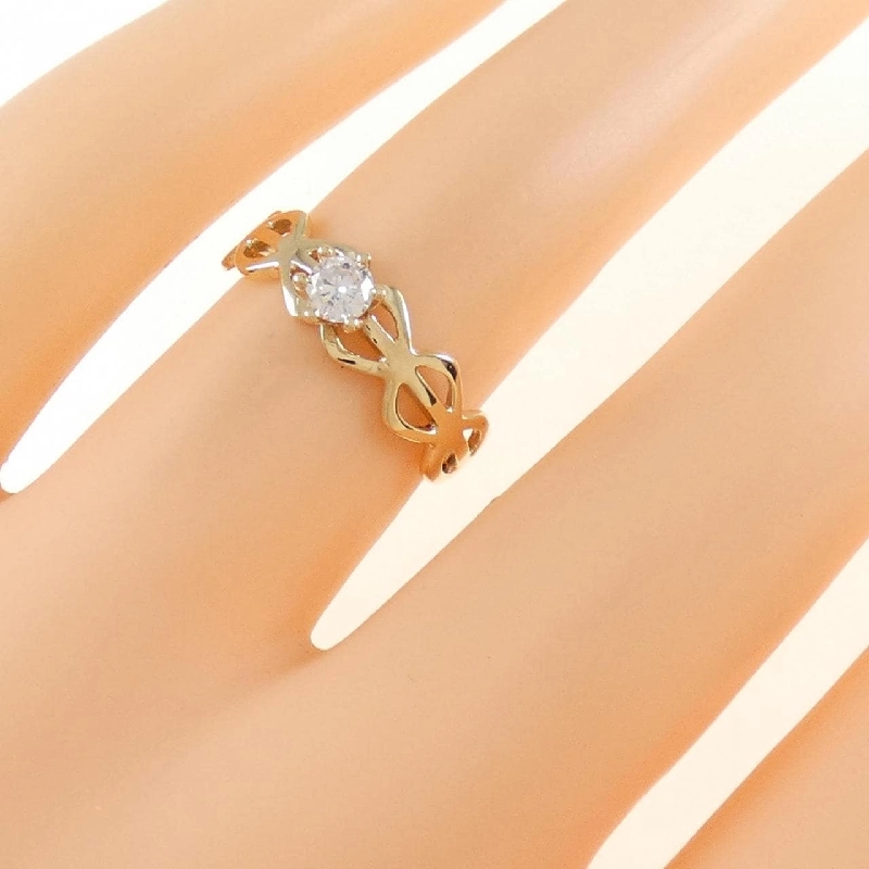 Nhẫn kim cương K18YG Solitaire 670149