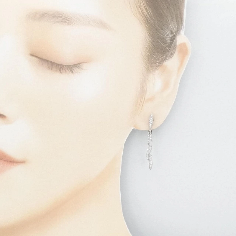 K18WG Bông tai kim cương 0.56CT - Hàng hiệu Chính hãng 878540