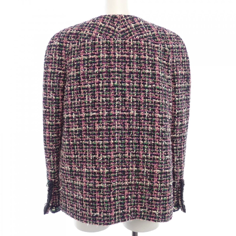 Jacket không cổ CHANEL 637505