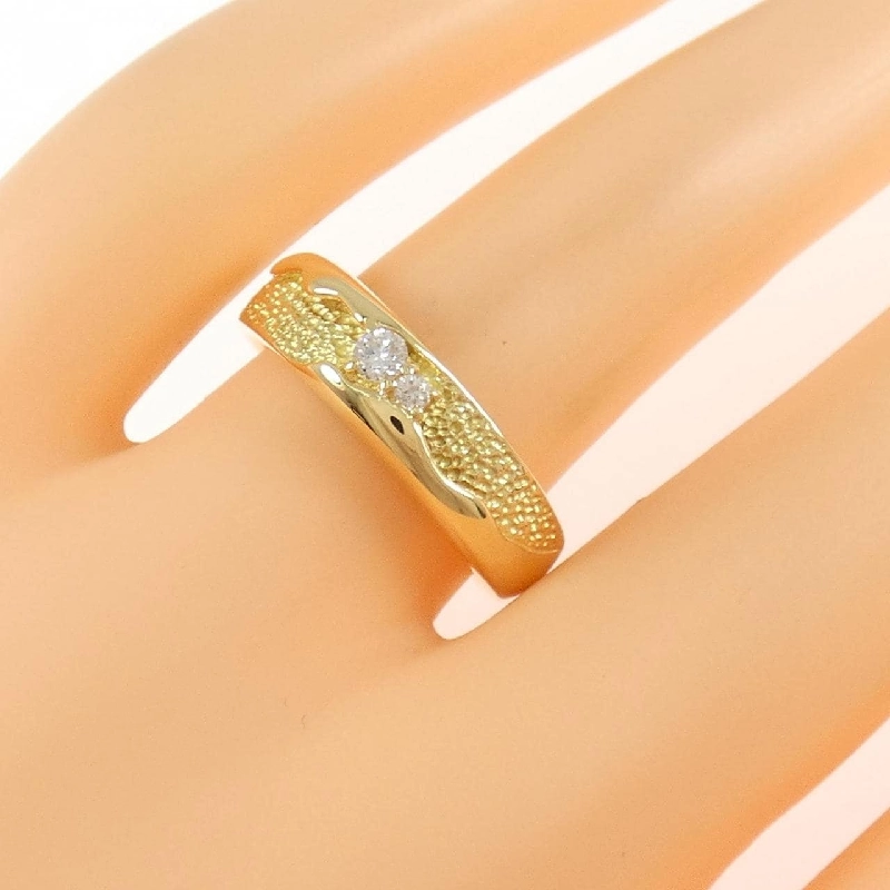 Nhẫn kim cương K18YG 0.10CT 671270