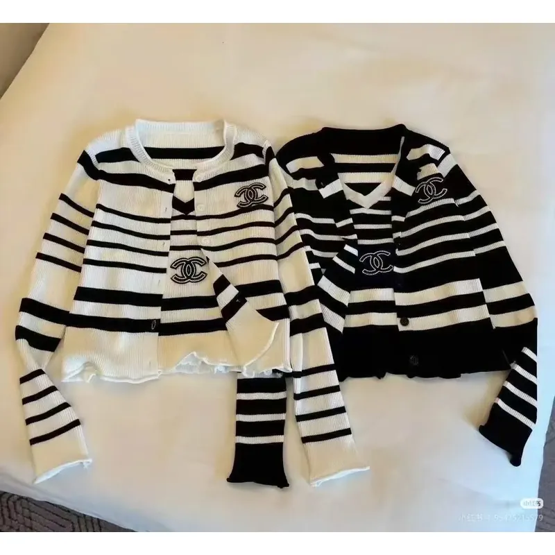 Set Áo Len 2 Dây Kèm Cardigan Hoạ Tiết Basic 720743