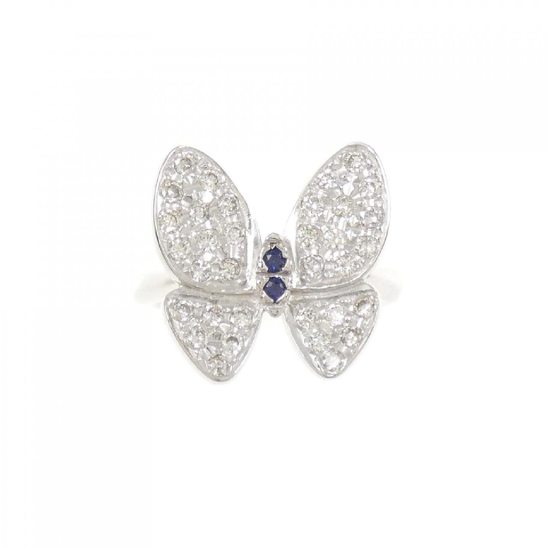 Nhẫn Sapphire Bướm K18WG 0.05CT - Hàng hiệu Chính hãng 847081