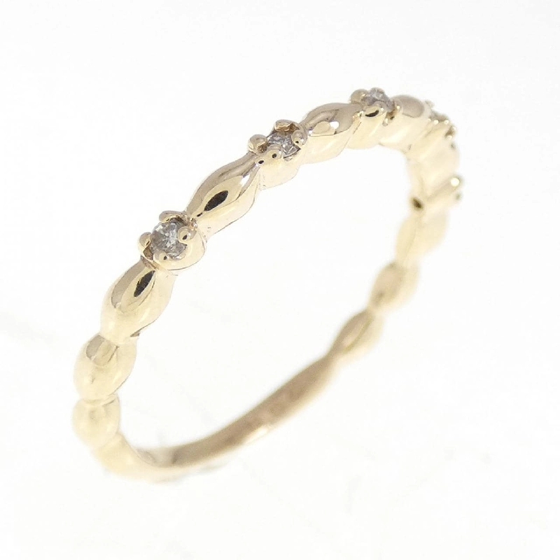 Nhẫn kim cương K10YG 0.04CT 673597