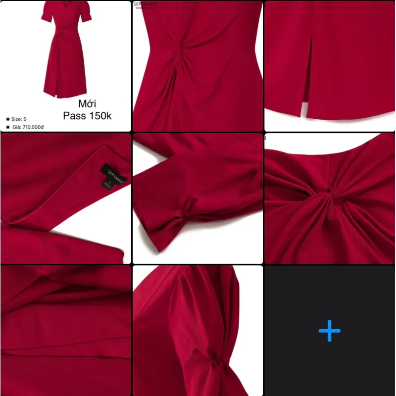 Váy liền September chính hãng còn mới size S màu đỏ 1004442