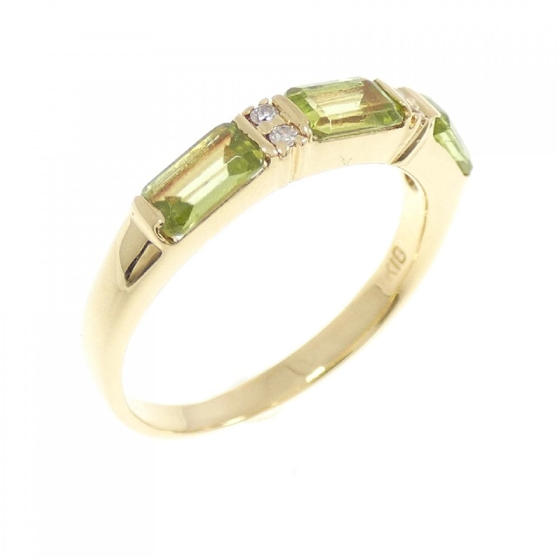 K18YG Peridot Ring - Hàng hiệu Authentic 854057