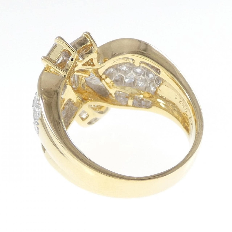 Nhẫn kim cương ruy băng K18YG/K18WG 2.96CT - Hàng hiệu Authentic 848994