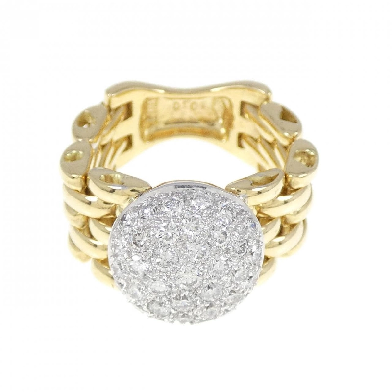 Nhẫn kim cương Pavé 750YG/750WG 0.80CT 671726