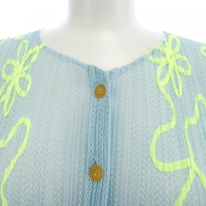 【Vintage】Pleats Please PLEATS PLEASE 2000 Băng hoa PP06-JO306 Áo cardigan dài 631401