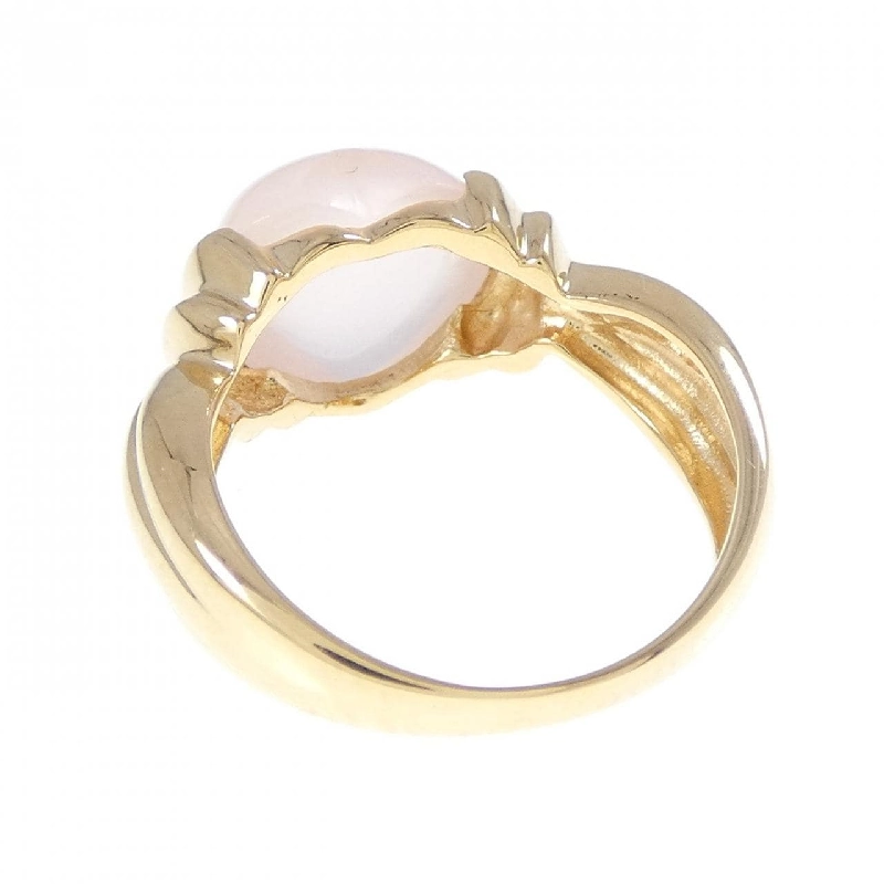 Nhẫn K18YG hình trái tim đá hồng ngọc - Hàng hiệu Authentic 854525