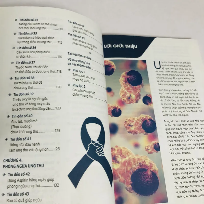 📘 UNG THƯ – TIN ĐỒN & SỰ THẬT – Ruy Băng Tím Sách in màu, 156 trang 601255