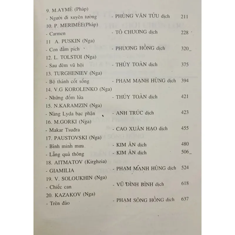 Tuyển tập truyện ngắn thế giới chọn lọc 791060