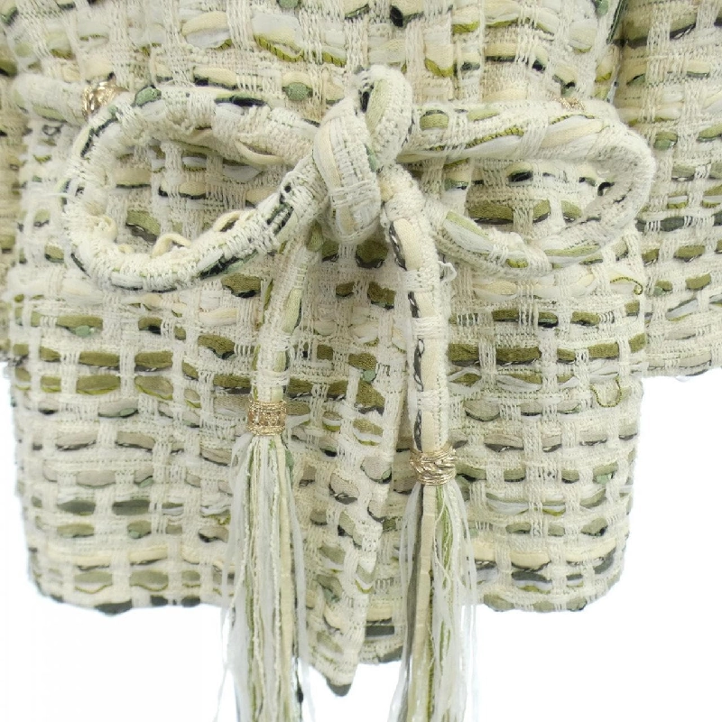 Áo khoác không cổ CHANEL - Hàng hiệu Authentic 637455