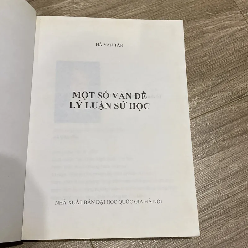 MỘT SỐ VẤN ĐỀ LÝ LUẬN SỬ HỌC, HÀ VĂN TẤN (XB 2007) 739061