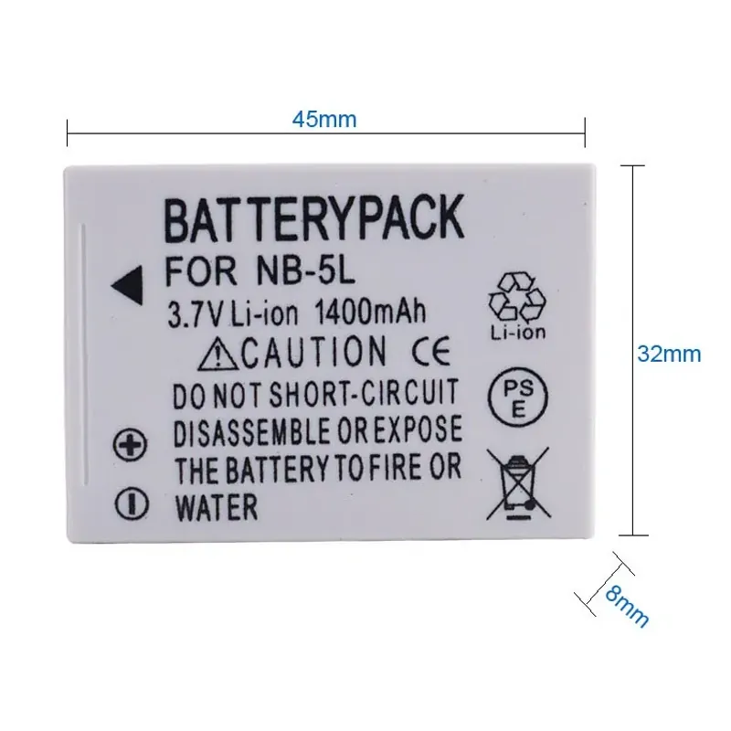 PIN MÁY ẢNH CANON NB-5L CHO CANON POWERSHOT S100, S110, S200, S230, SX200IS 711407