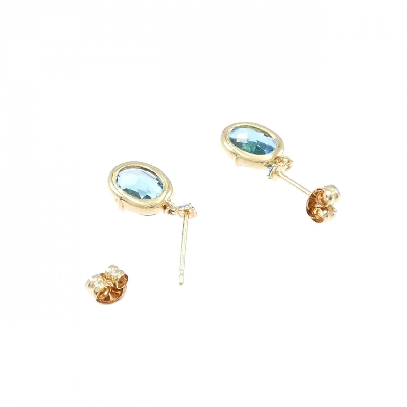 4゜C Blue Topaz Bông Tai - Hàng hiệu Chính hãng 844144